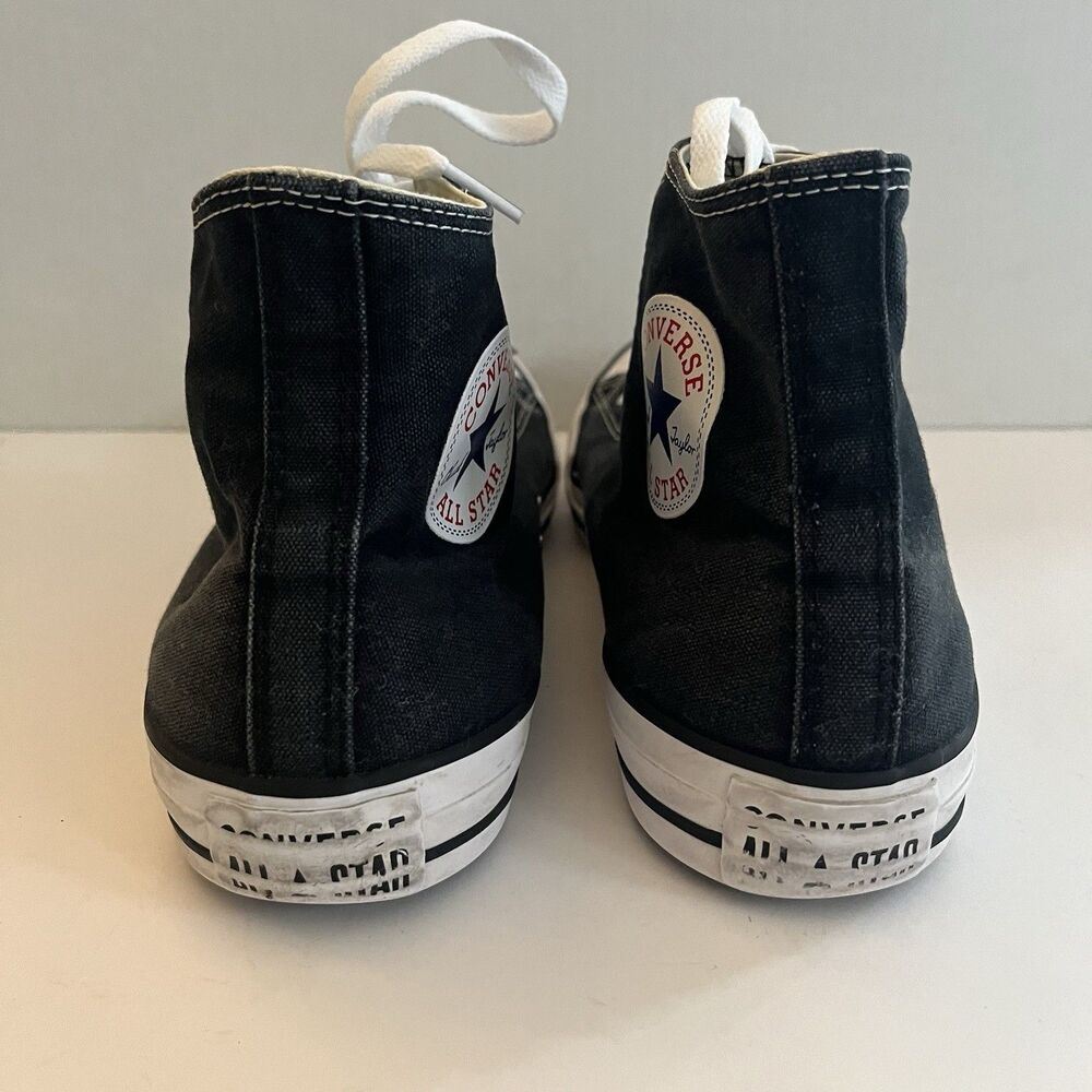 Converse All Star Chuck Taylor High Shoes Womens 13 Black Canvas Grunge Sneakers - Picture 5 of 9
